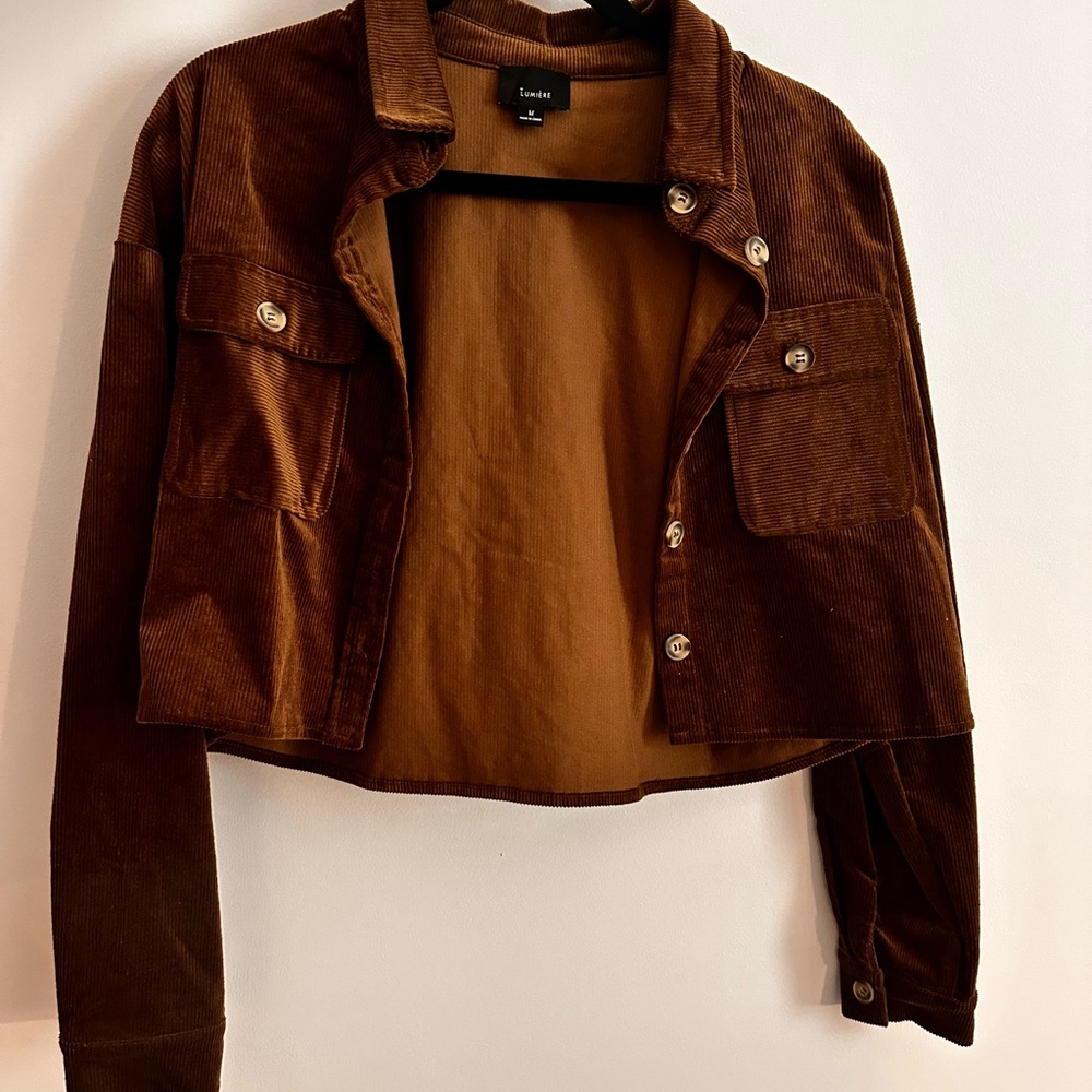 Lumiere cropped corduroy jacket